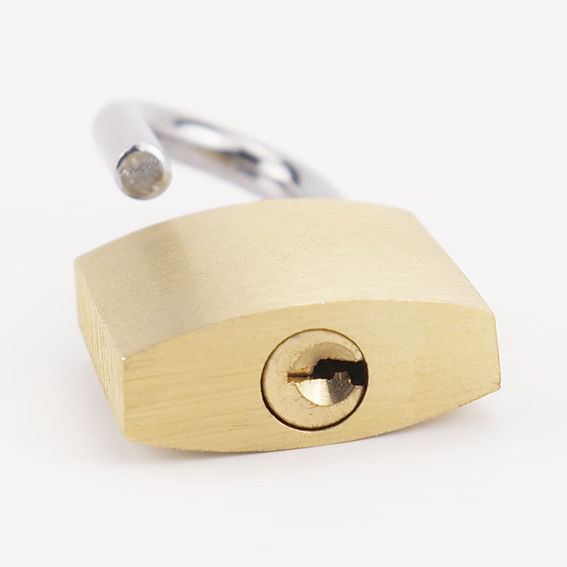 Haisdick brass padlock, box lock, cabinet lock, small padlock, power meter box lock, small brass lock, 25mm short beam single-opening HKsq-352