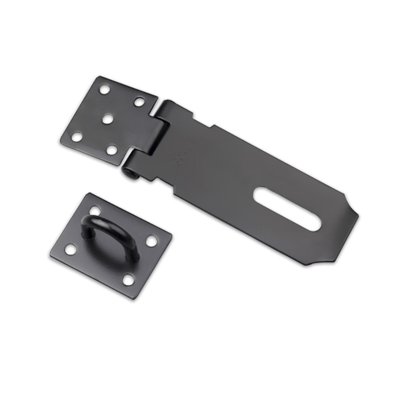 Anselry Stainless Steel Lock, Door Lug, Lock Tag, Cabinet Security Door Bolt, Padlock, 4-inch 5D00034