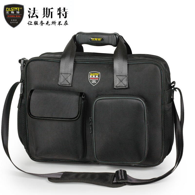 FASITE tool bag multifunctional home appliance repair one-shoulder canvas durable electrician special bag medium (1680D)