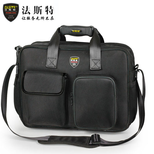 FASITE tool bag multifunctional home appliance repair one-shoulder canvas durable electrician special bag medium (1680D)