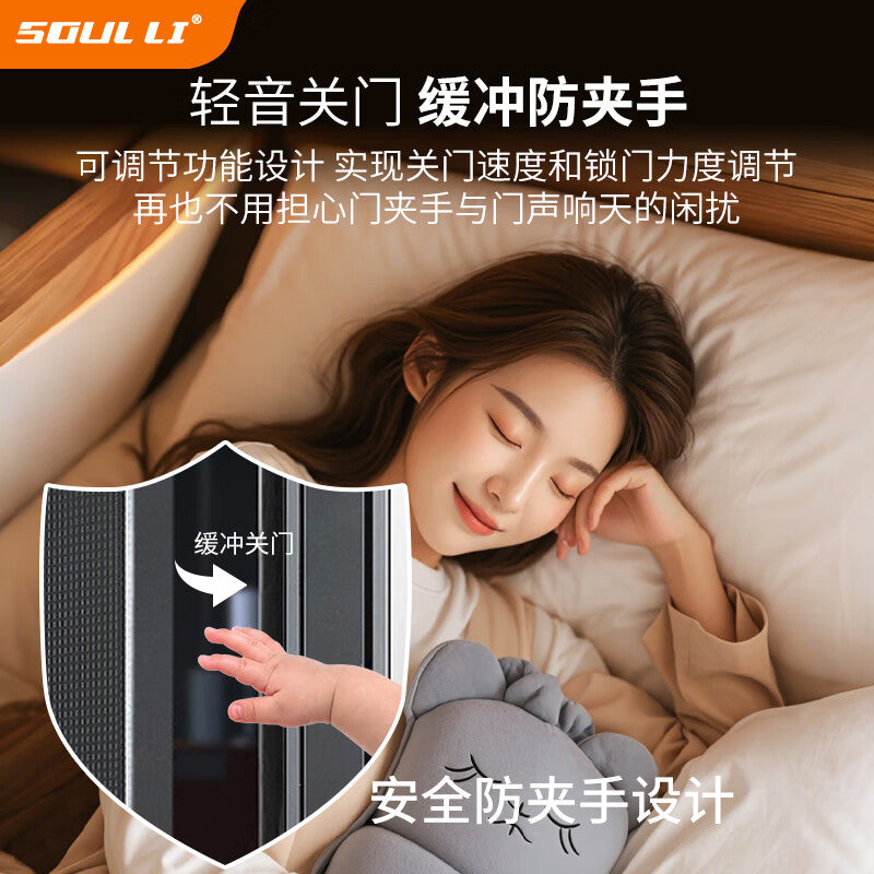 Shouli door closer hydraulic buffer automatic door closer door closing device fire door fire door wooden door closer positioning device