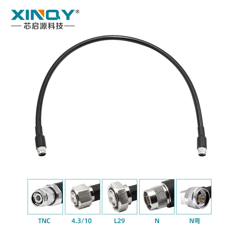 XINQY N/TNC RF Coaxial Cable, High Power LMR600 L12/16 Cable Assembly, Antenna Extension Cable/Feeder Cable, N Male to TNC Male, 5m