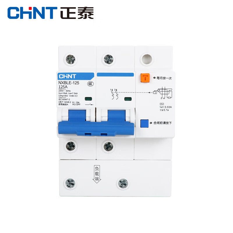 Chint NXBLE-125-2P-C100 30mA Leakage Circuit Breaker