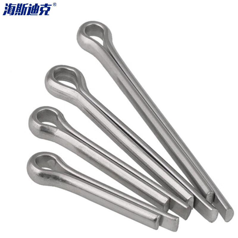 Haisdick 304 Stainless Steel Cotter Pins, Hairpins, U-Shaped Pins GB91 M4*60 (100 pieces)