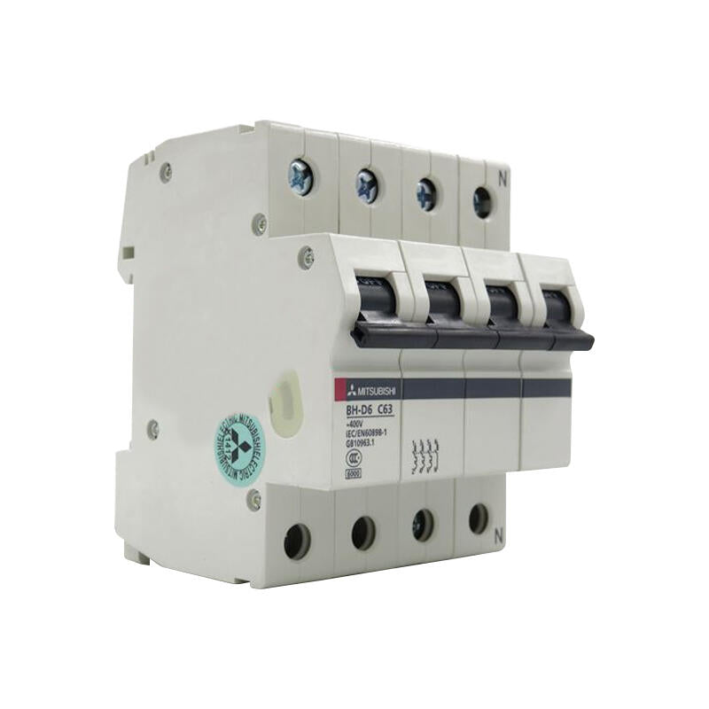 Mitsubishi Electric Miniature Circuit Breaker 63A 4P C 6kA BH-D6