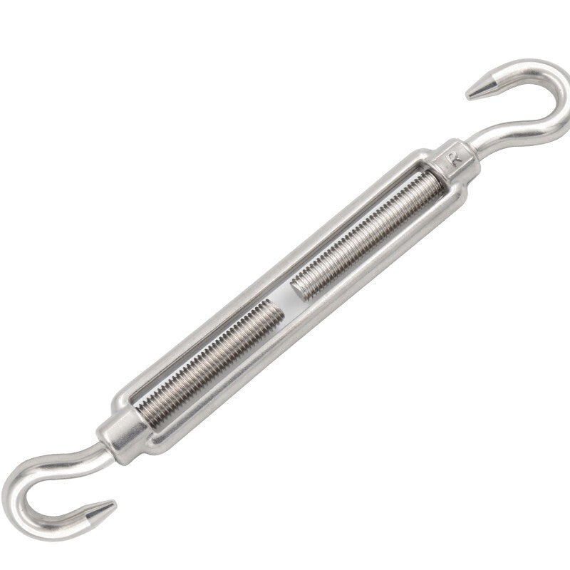 Haisdick HKQS-72 304 Stainless Steel Turnbuckle, Wire Rope Tensioner M8 [OC Type, 200 kg Load Capacity]