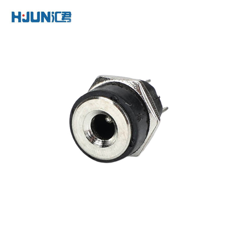 Huijun DC power plug and socket connector, male/female, round hole video cable adapter plug, 3.5*1.3mm socket.