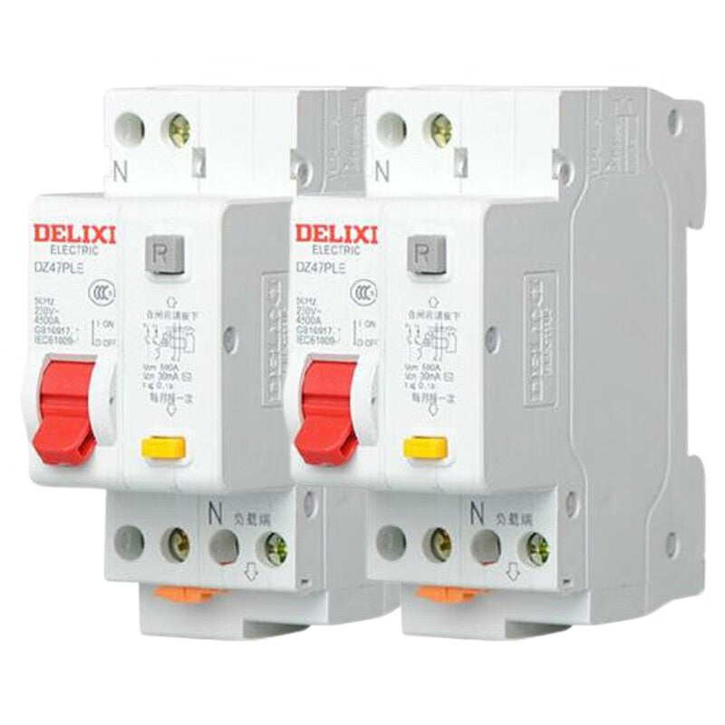 DELIXI DZ47PLE 1P+N Circuit Breaker Switch, 16A