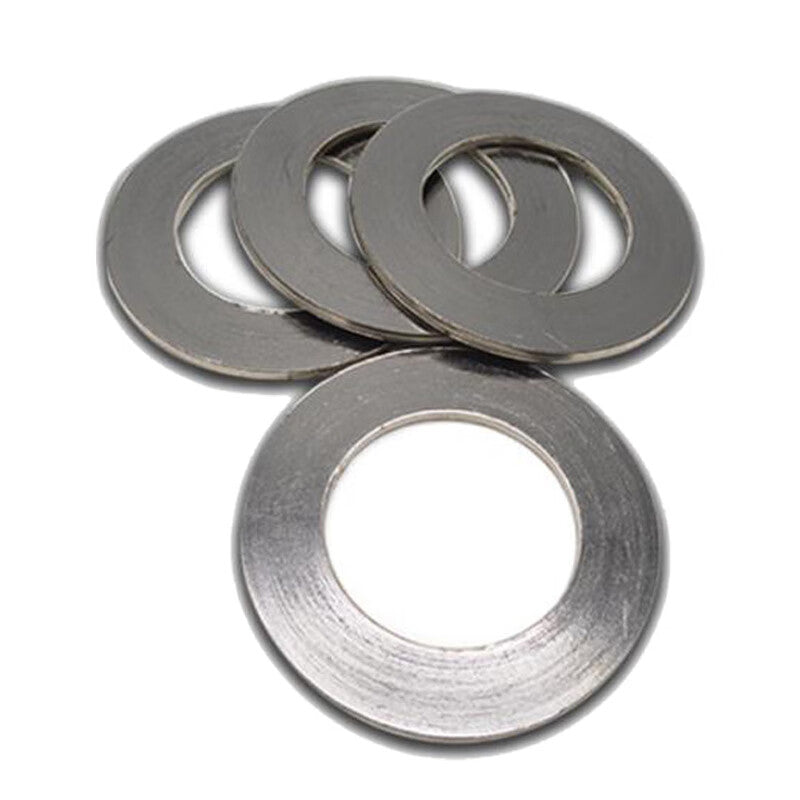 Deqi Metal Spiral Wound Gaskets, High Temperature Flange Seals, Graphite Reinforced Flange Gaskets, DN15 (Carbon Steel Basic Type, 10-pack)