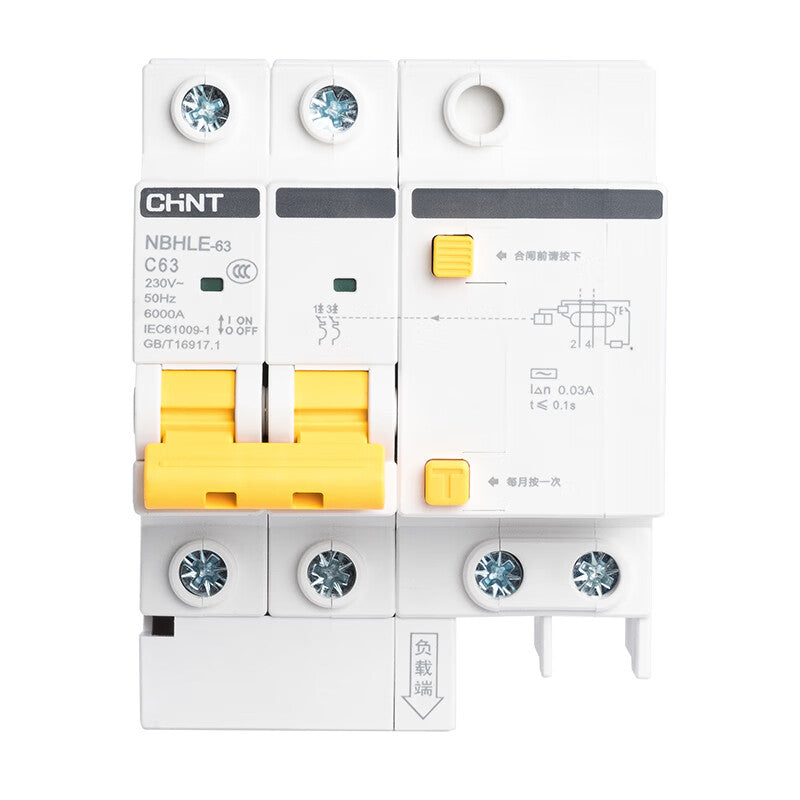 Chint NBHLE-63 2P C63 30mA Miniature Circuit Breaker