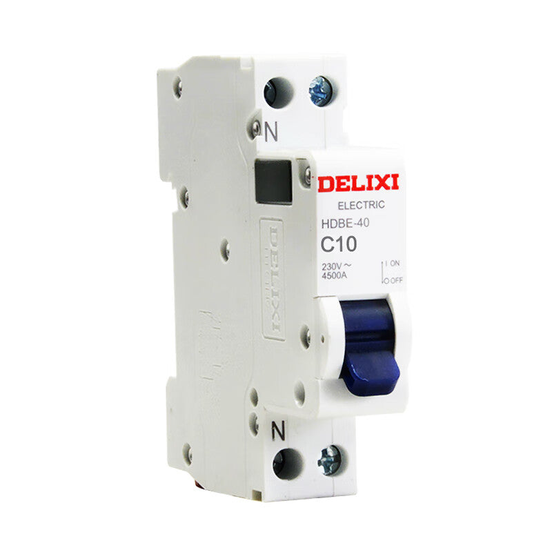 Delixi air switch small circuit breaker HDBE-40 1P+NC type 10A