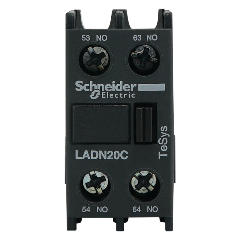 Schneider Electric TeSys D contactor auxiliary contact module LADN20C 2NO contact front mounting adapter LC1D series contactor