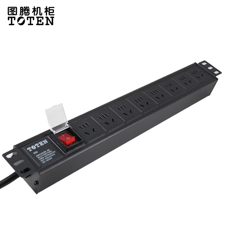 TOTEN 8-Bit 10A Industrial PDU Power Distributor with Switch
