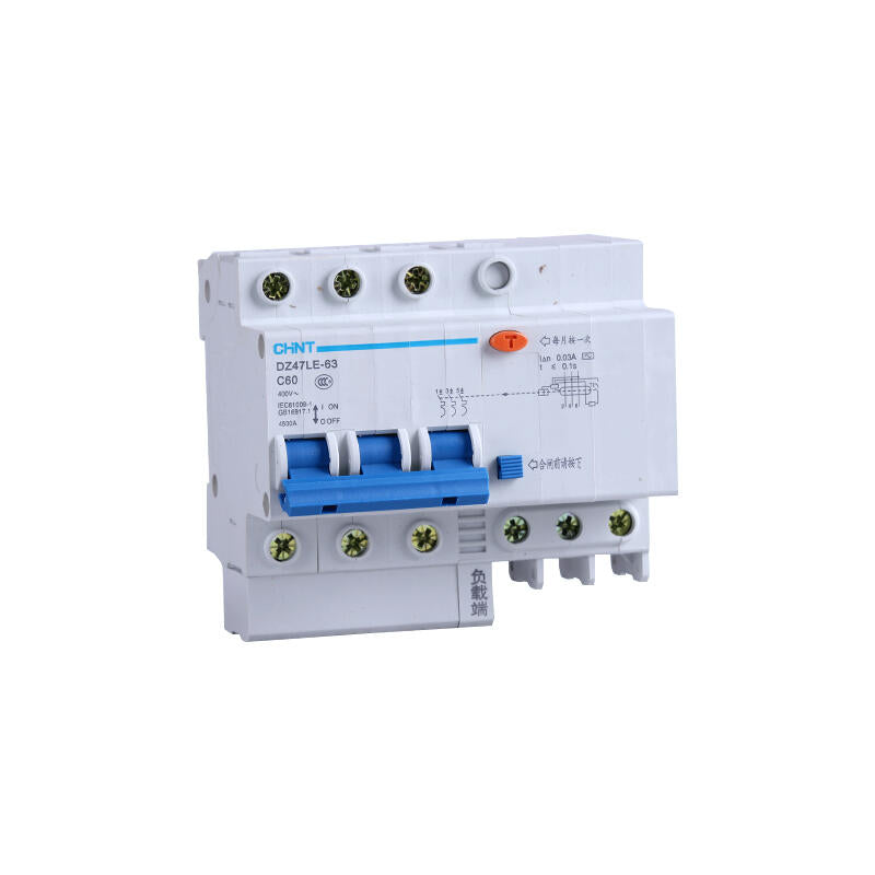 Chint DZ47LE-63 3P D60 30mA Leakage Circuit Breaker