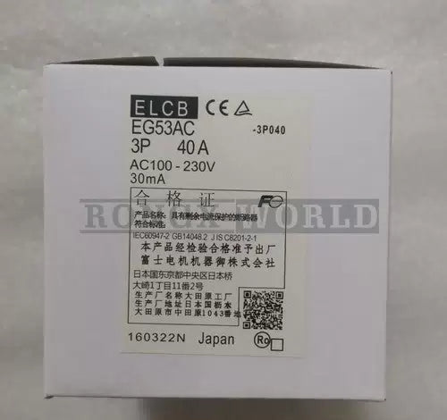 1PCS FUJI EG53AC 3P 40A Breaker [4]