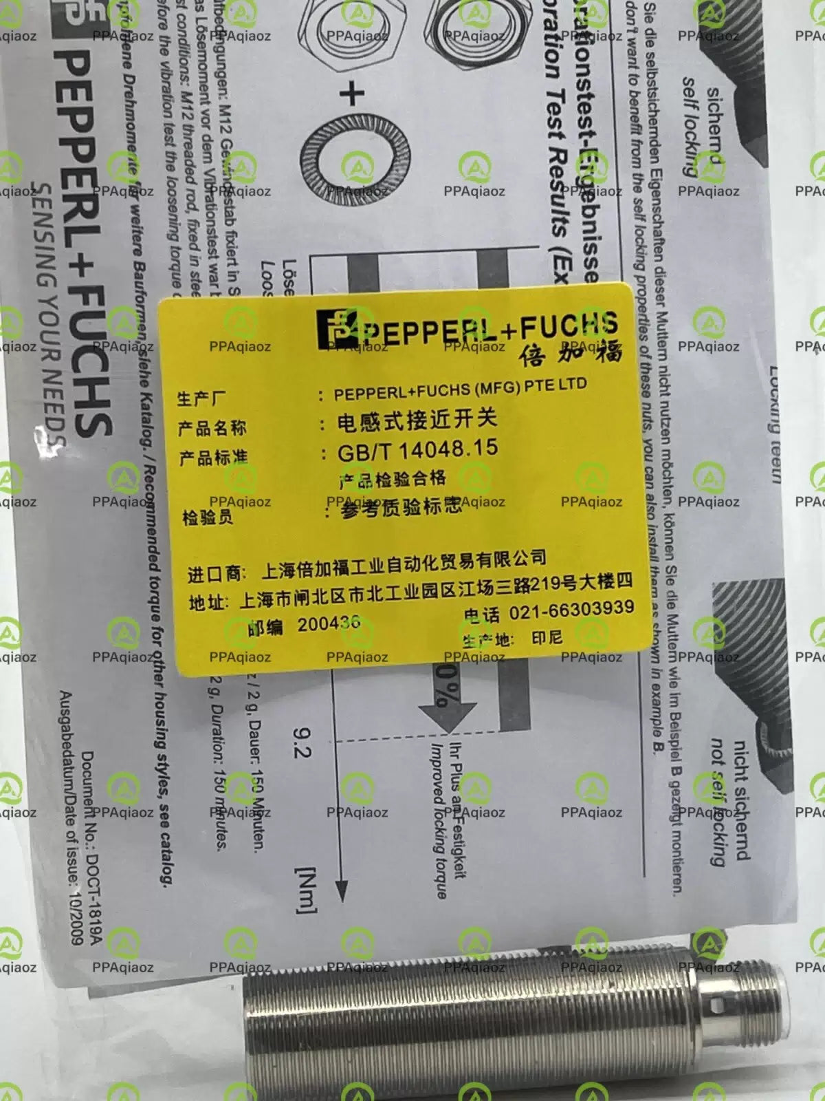 1PCS Pepperl+Fuchs NBB8-18GM60-A2-V1 Proximity Switch Sens [2]