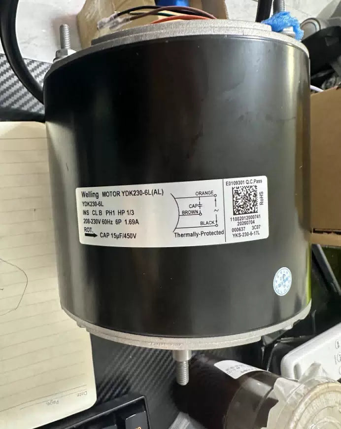 1PCS  FIT FOR YDK230-6L Fan Coil Unit Single-phase Asynchronous Motor [1]