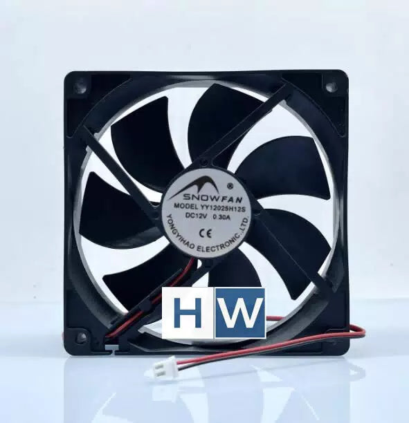 1PC SNOWFAN YY-12025H12S 2-wire 12025 12V 0.30A Chassis Cooling Fan [1]