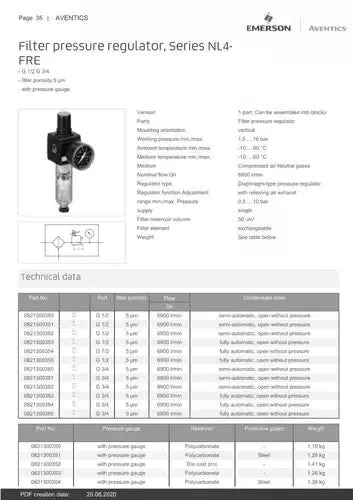 1PC  FIT FOR AVENTICS Pressure Filter NL4-FRE Series 0821300350 [2]