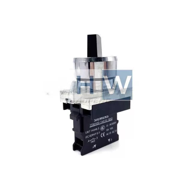 1Pc 2-gears Knob Short Handle 3SB6160-2AA10-1BA0 22m 1NO Self-locking [1]