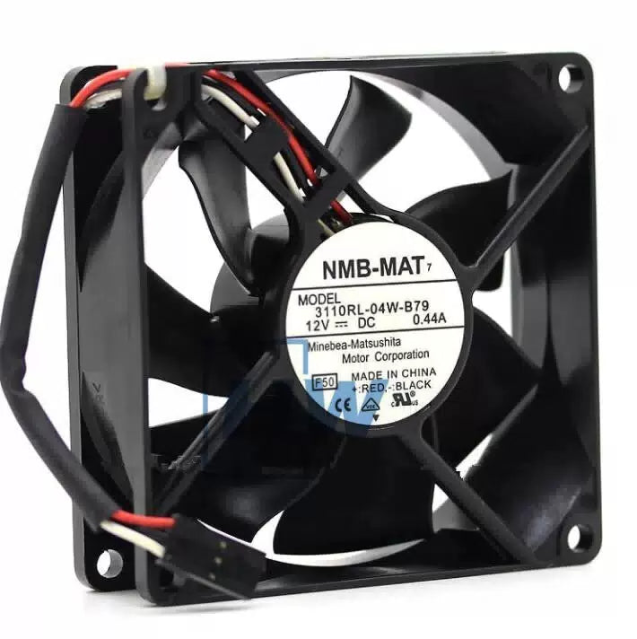 1Pc NMB 8025 8CM 12V 0.44A 3110RL-04W-B79 Chassis Power Dissipation Fan [2]