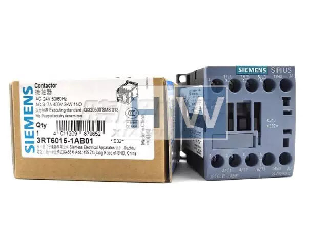 1Pc SIE-MENS 3RT60 Contactor 3RT6015-1AB01 AC24V 7A 1NO [4]