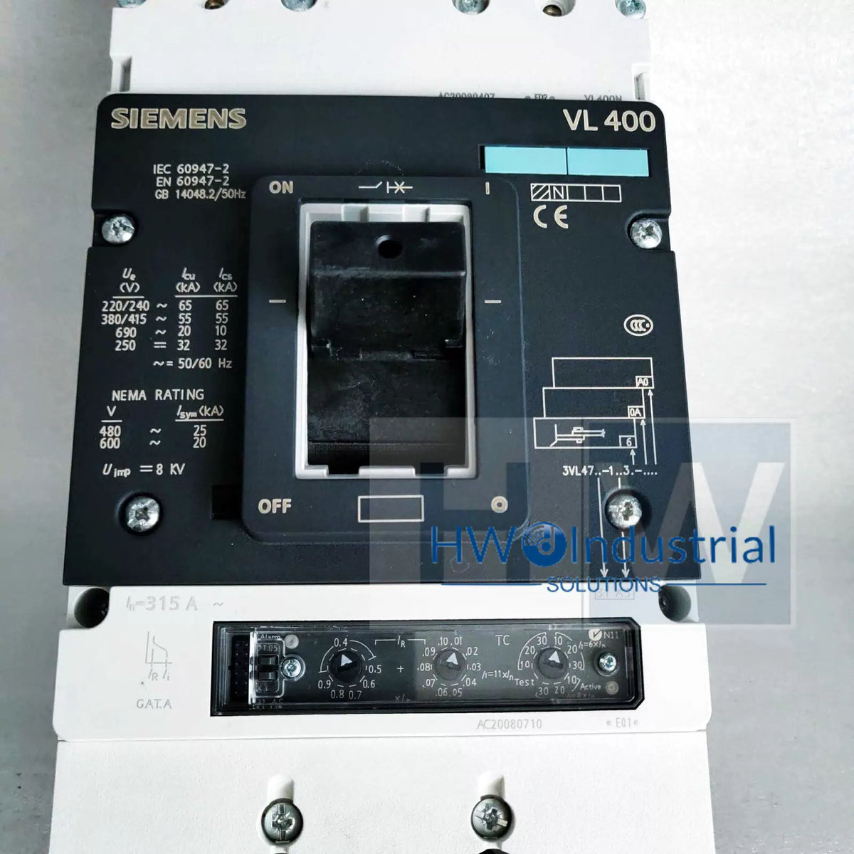 1Pc SIE-MENS VL400 Circuit Breaker 3VL4740-1AA36-0AA0 Expedited [1]