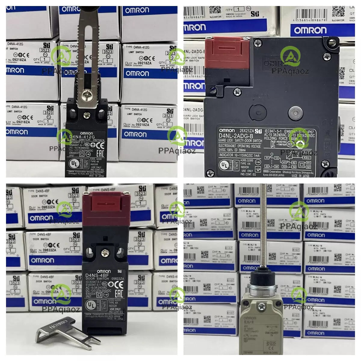 1Pcs OMRON D4NL-2CFG-B D4NL2CFGB（Safety Door Switch） [1]