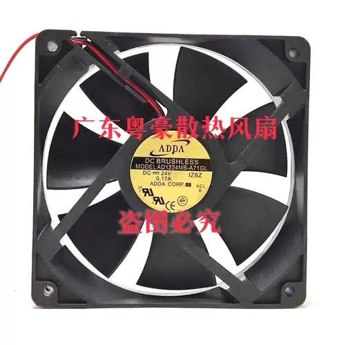 1 PCS ADDA Fan AD1224MB-A71GL DC24V 0.17A 12025 12CM 2 Wire cooling fan [1]
