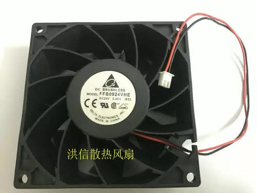 1 PCS DELTA Fan FFB0924VHE DC24V 0.42A 9038 92*38MM 2 Pin [1]
