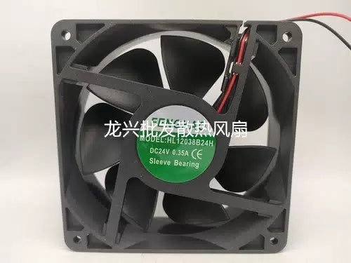 1 PCS FENGHAO Fan HL12038B24H DC24V 12038 12CM 2 WIRE COOLING FAN [1]