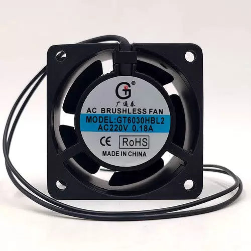 1 PCS GTT Axial flow Fan GT6030HBL2 AC220V 60*60*30mm metal frame Fan [1]