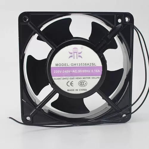 1 PCS GUO HENG FAN GH13538A2SL 220V.240V 0.16A 13538 13.5CM 2 WIRE [1]