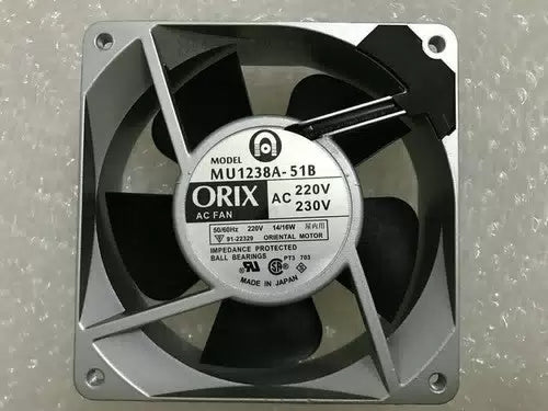1 PCS ORIX Fan MU1238A-51B AC 220/230V 14/16W 120*120*38MM Aluminum frame [1]