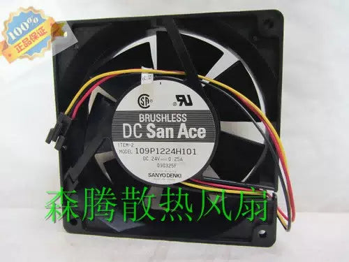 1 PCS SANYO FAN 109R1224H101 DC 24V 0.25A 12038 12CM 3 PIN Inverter fan [1]