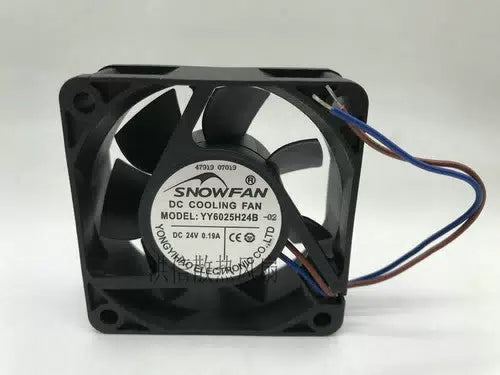 1 PCS SNOWFAN Fan YY6025H24B 24V 0.19A 6025 6CM Double Ball Industrial DC Fan [1]