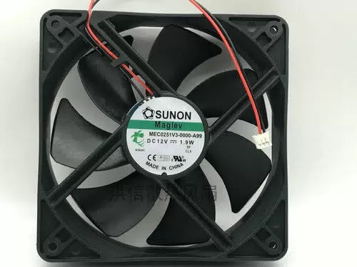 1 PCS SUNON Fan MEC0251V3-0000-A99 DC12V 1.9W 12025 12CM 2 Wire [1]