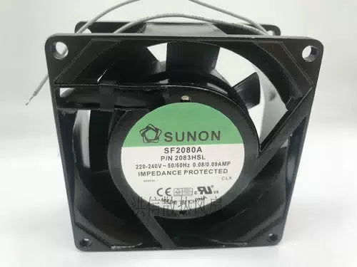 1 PCS SUNON Fan SF23080A 2083HSL.GN AC 220-240V 8038 8CM 2 wire Cooling fan [1]