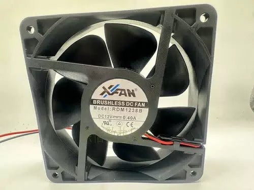 1 PCS XINRUILIAN Fan RDM1238B DC 12V 0.40A 12038 12CM 2 wire dual ball fan [1]