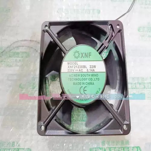 1 PCS XNF axial fan XNF2123XBL 220V 22W 0.14A 12038 12cm 2 wire cooling fan [1]