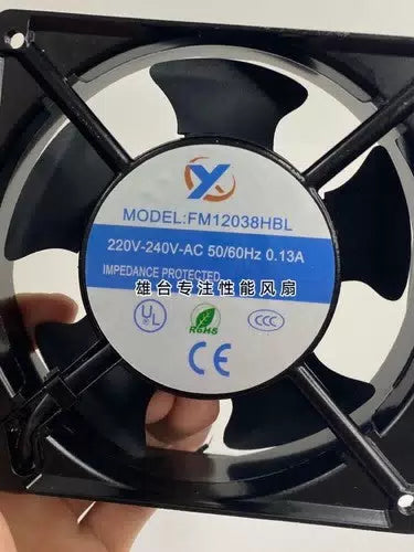 1 PCS X Fan FM12038HBL AC220-240V 120*120*38mm 2 wire AC exhaust cooling fan [1]
