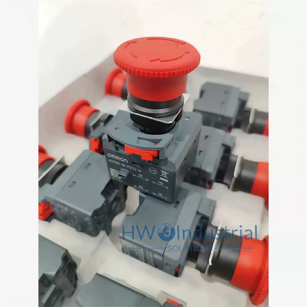 1/Piece A22NE-M-PD22-N Omron Emergency Stop Button Switch [2]