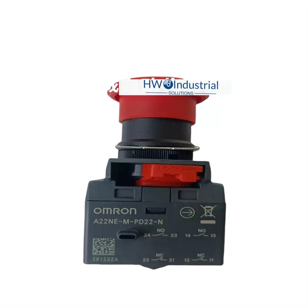 1/Piece A22NE-M-PD22-N Omron Emergency Stop Button Switch [4]