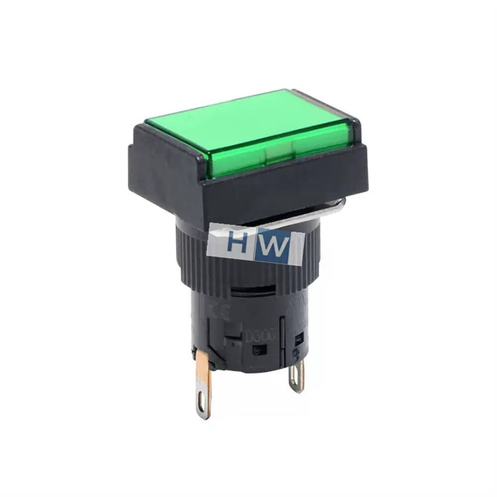 1/Piece rectangle Indicator signal Light Green 24V XB6EDV3BF XB6-EDV3BF [2]