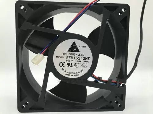 1 pcs DELTA Fan EFB1324SHE DC24V 1.38A 12738 12.7CM 3 Pin cooling fan [1]
