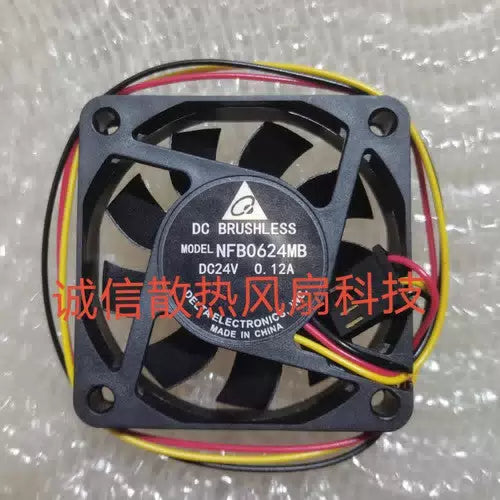 1 pcs DELTA Fan NFB0624MB DC24V 0.12A 60x60x15MM 3pin Cooling fan [1]