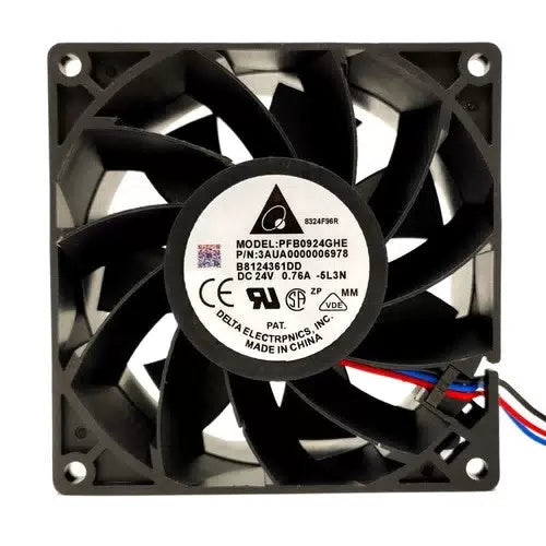 1 pcs DELTA Fan PFB0924GHE DC 24V 0.76A 92*92*38mm 3 pin inverter Cooling fan [1]