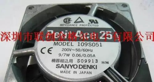 1 pcs SANYO Fan 109S051 AC200V 80*80*25MM cooling fan Aluminium frame [1]