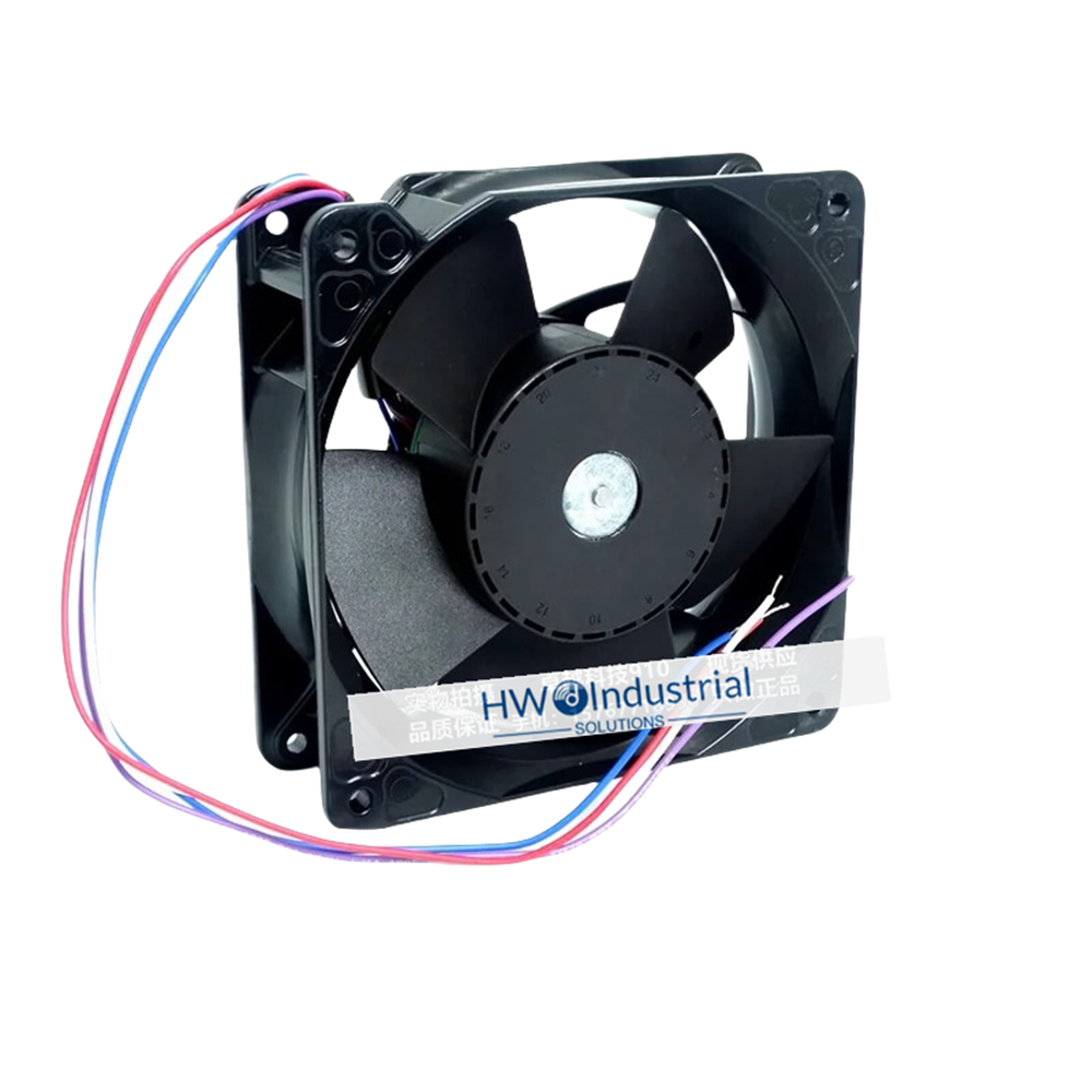 1/piece 4114N/2H8P 4114 N/2H8P 24V 5A 120W 4-wire Temperature Control Fan [3]