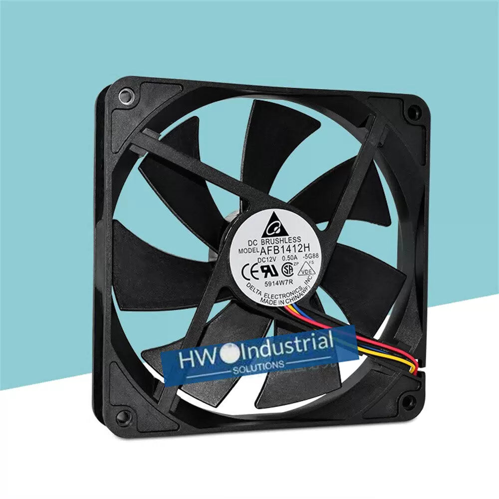 1/piece Delta AFB1412H 4-wire 14CM 12V 0.50A Chassis PWM Speed Regulation Fan [3]